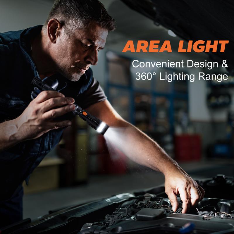 Magnetic Pickup Tool Gifts for Men - Telescoping Magnet with LED Flashlight and 22 Inches Extendable Neck