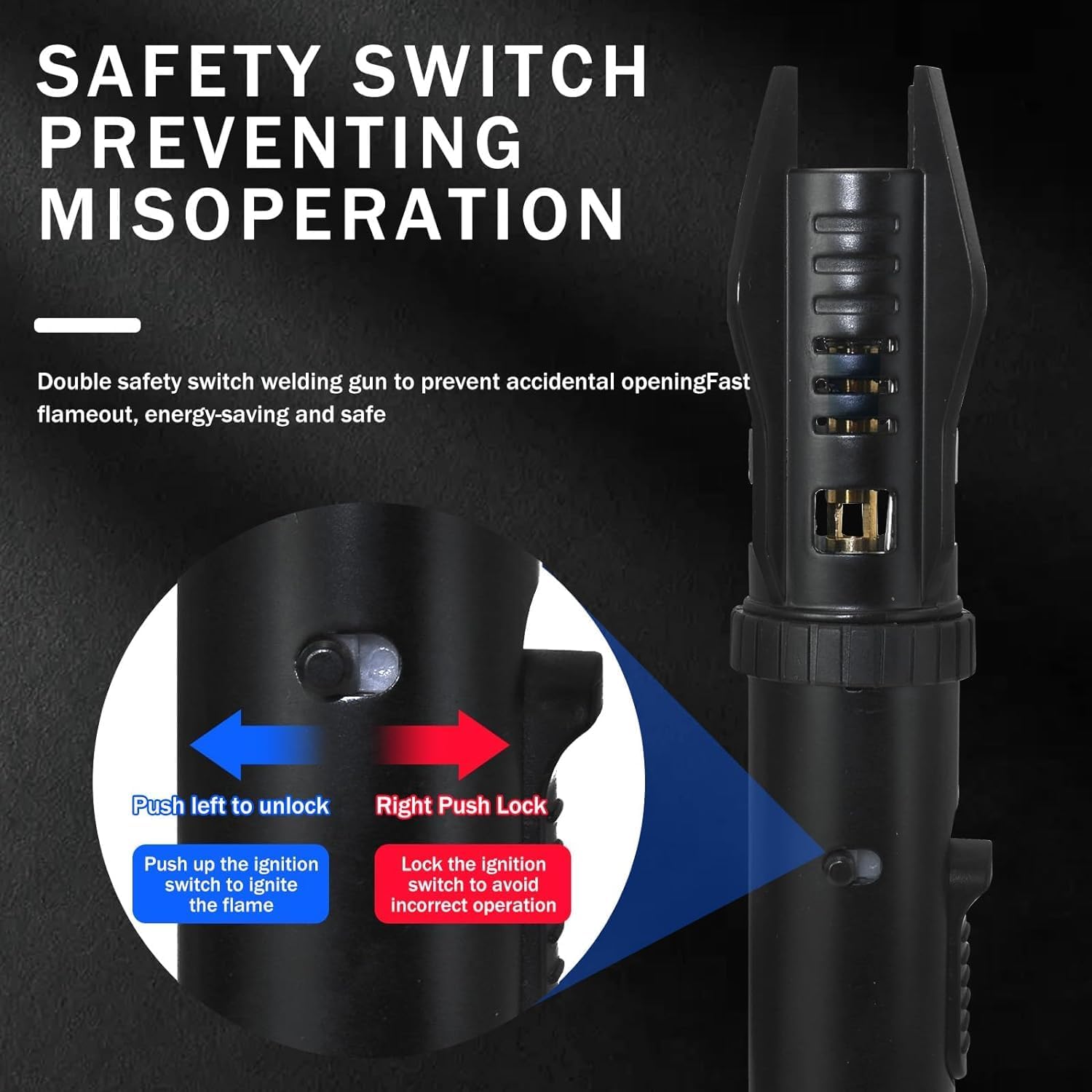 Torch Lighters Butane Adjustable Jet Flame Lightsaber Windproof Refillable Long Lighter for Candle, BBQ, Fireworks