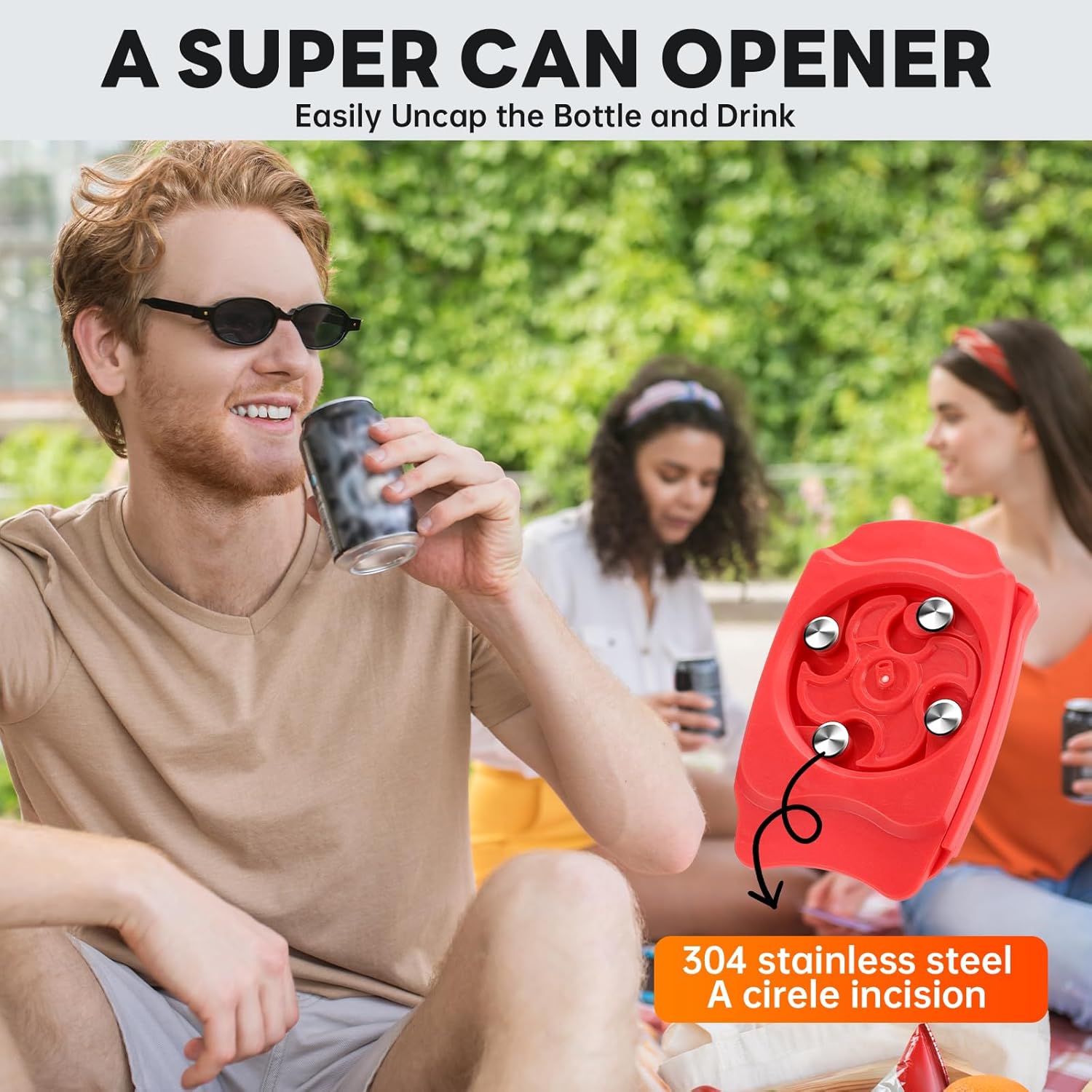 Multifunctional Can Top Bottle Opener,