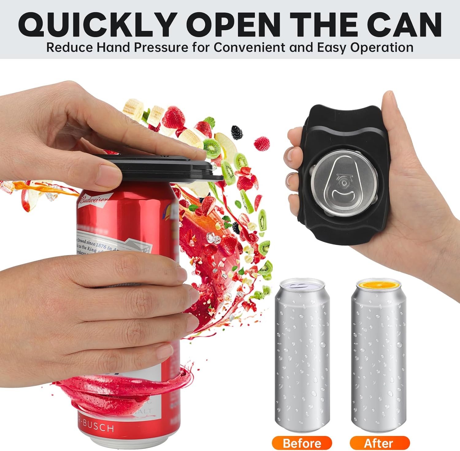 Multifunctional Can Top Bottle Opener,