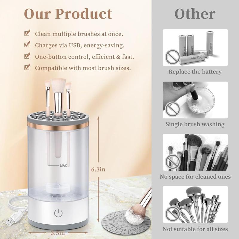 Portable Makeup Brush Cleaner,