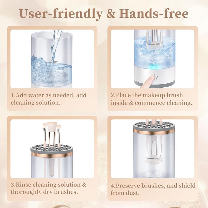 Portable Makeup Brush Cleaner,