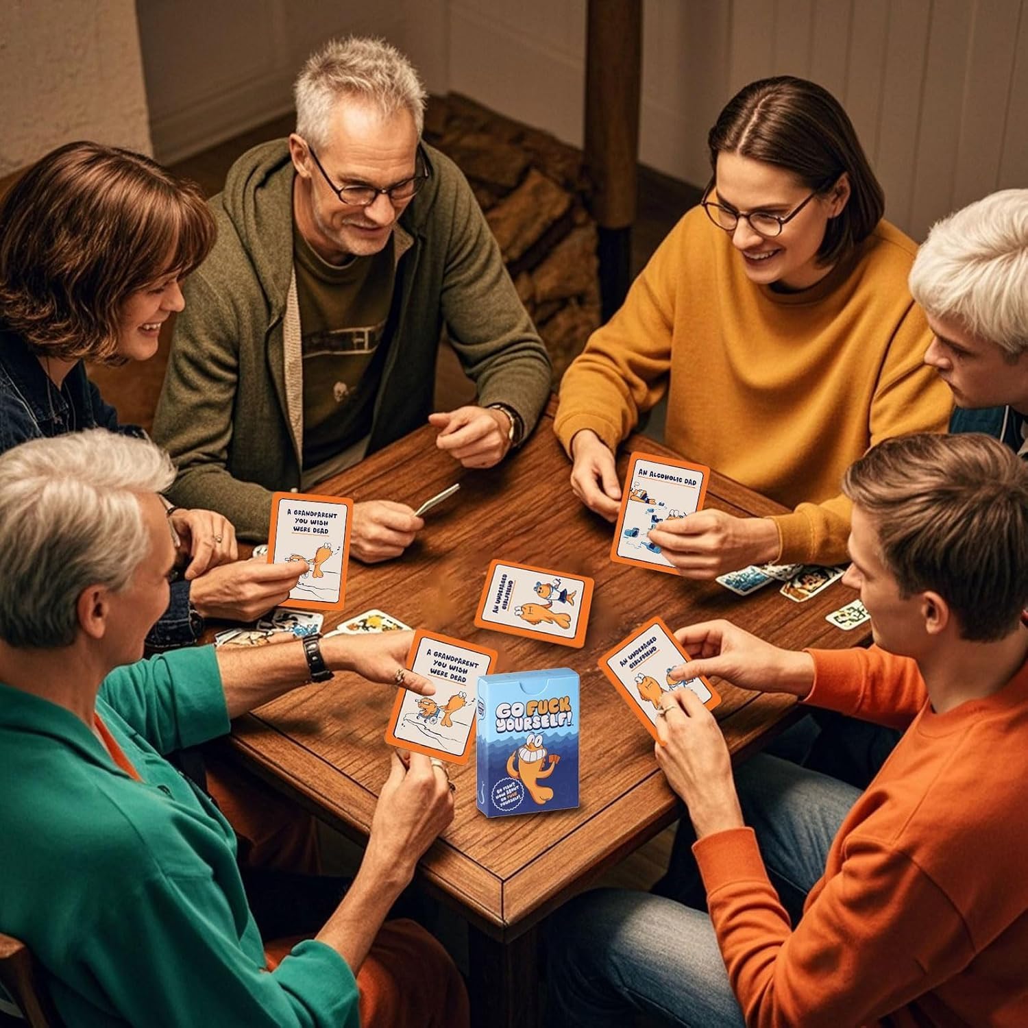 Go Fuck Yourself Card Game, The Go Fish Game of Life's Little Humiliations, Make you and your friends laugh, Interactive Fun Family and New Gag Gifts for Friends, Coworkers, Family