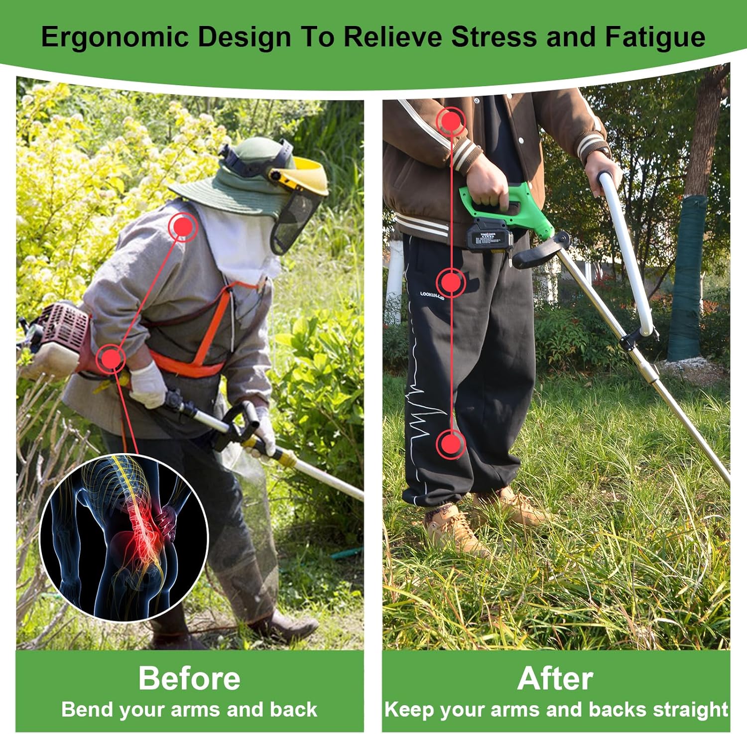 Ecmln Upgraded Weed Eater Handle,