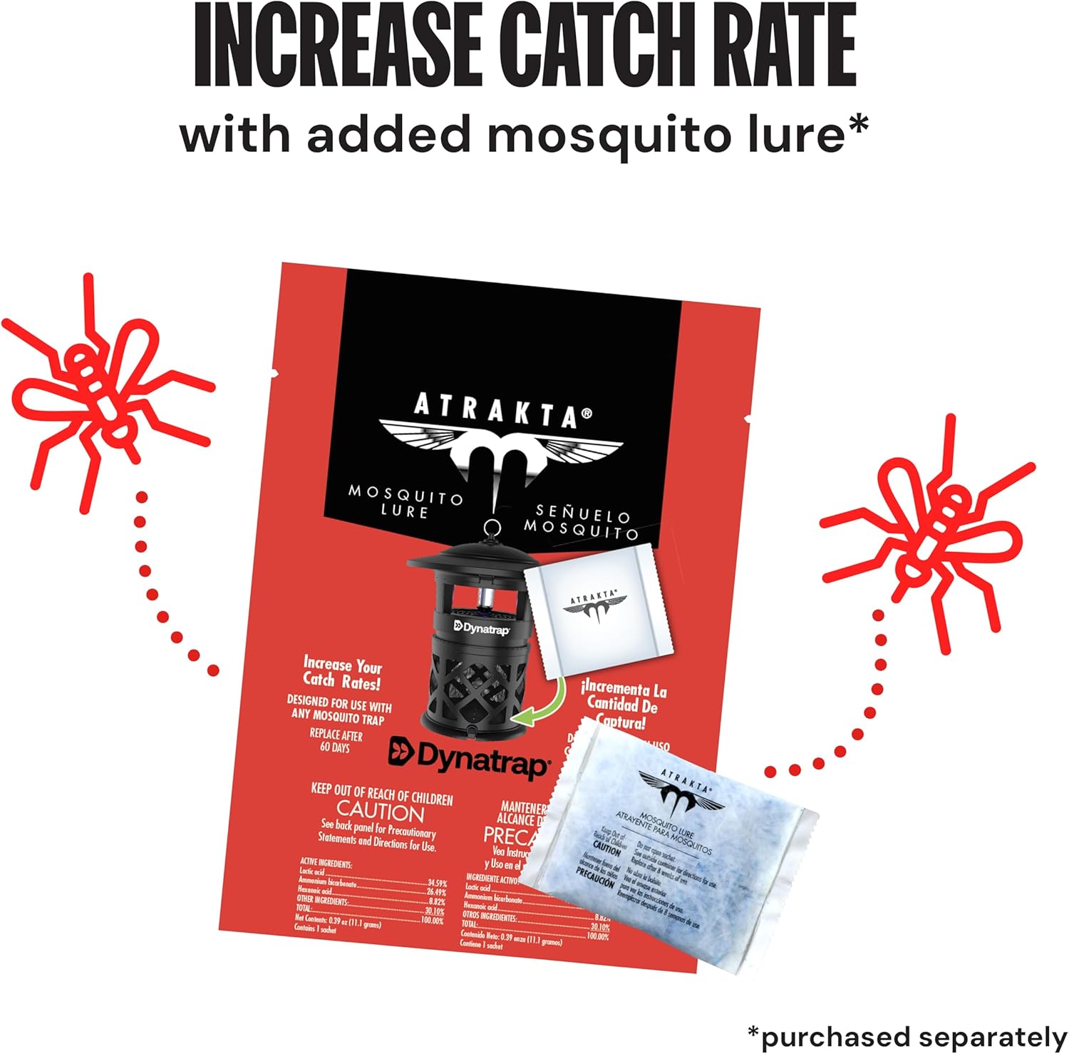 DynaTrap DT1130SR Mosquito & Flying Insect Trap - Outdoor/Indoor, Fly Catcher, Plug-in Bug Catcher/Bug Light, 1/2 Acre Coverage