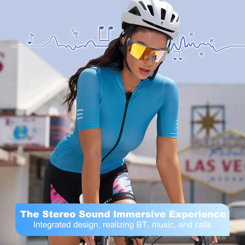 Sport Bluetooth Smart Audio Sunglasses, UV400 Protection & Polarized Glasses - Sports & Cycling, Open Ear, Clear Call uv protection