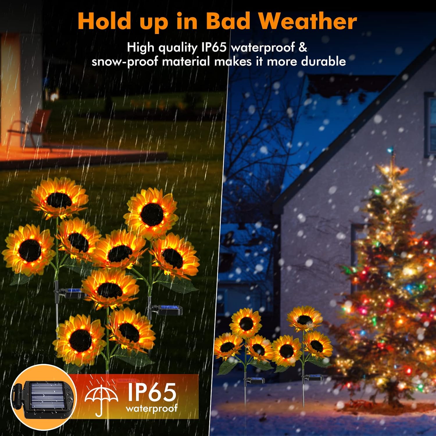 Solar LED Sunflower Garden Lights