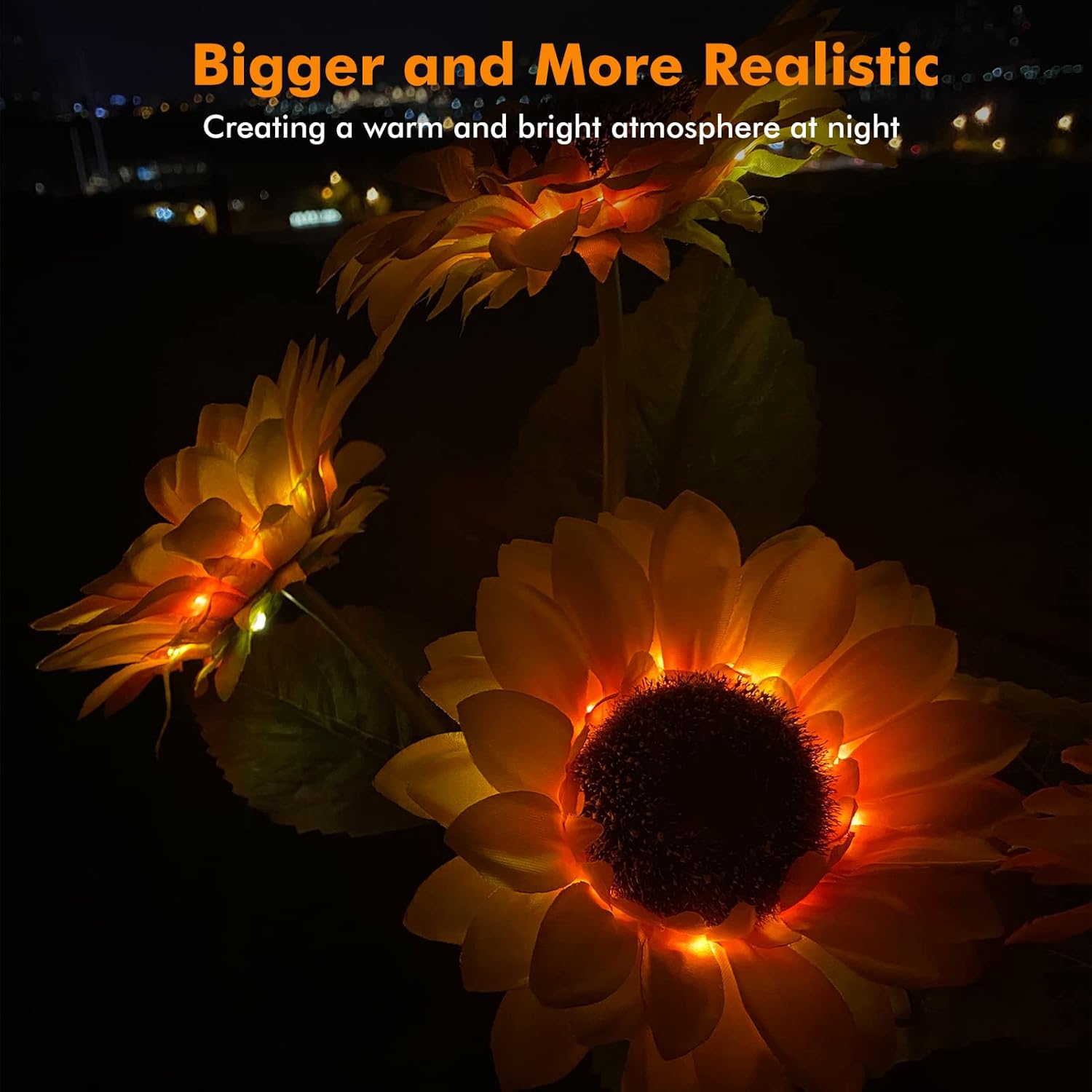 Solar LED Sunflower Garden Lights