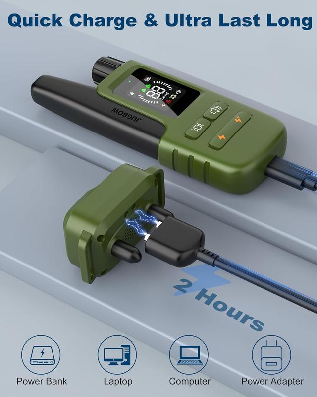 Jugbow Dog Shock Collar - 4200FT Dog Training Collar with Remote for 5-120lbs Small Medium Large Dogs,