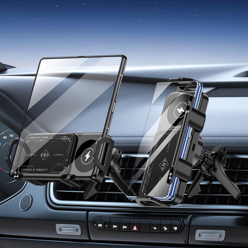 Wireless Charging Phone Holder Car Mount for Folding Screen/Universal Smartphone