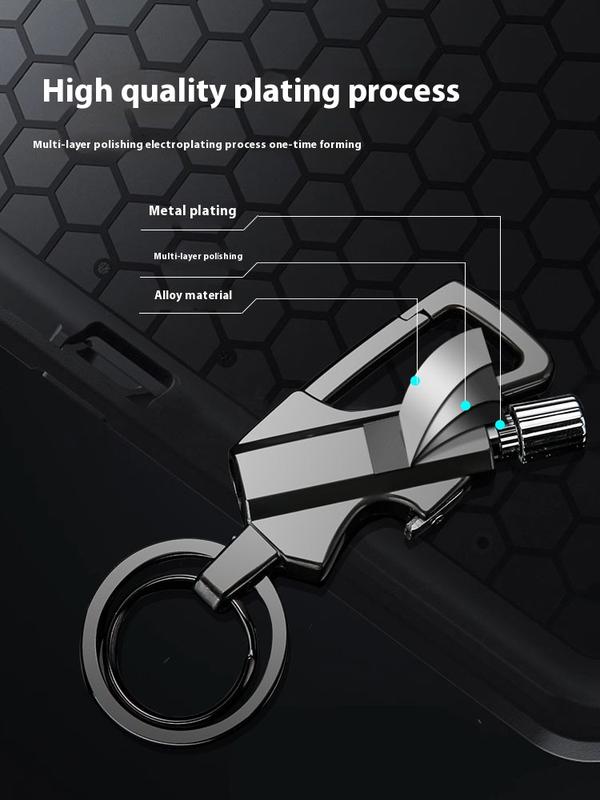 Permanent Match Infinity Lighter with Multitool Keychain Bottle Opener,