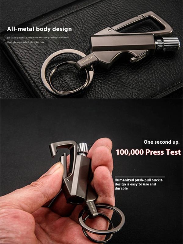 Permanent Match Infinity Lighter with Multitool Keychain Bottle Opener,