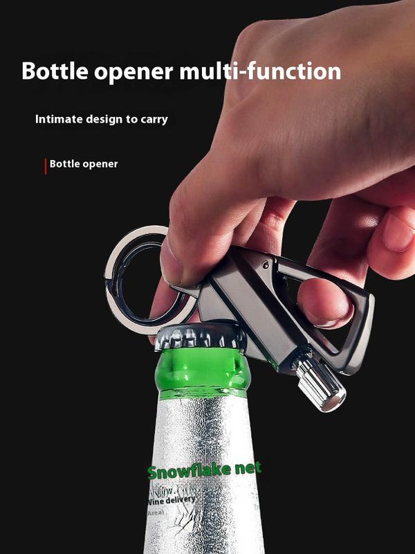 Permanent Match Infinity Lighter with Multitool Keychain Bottle Opener,