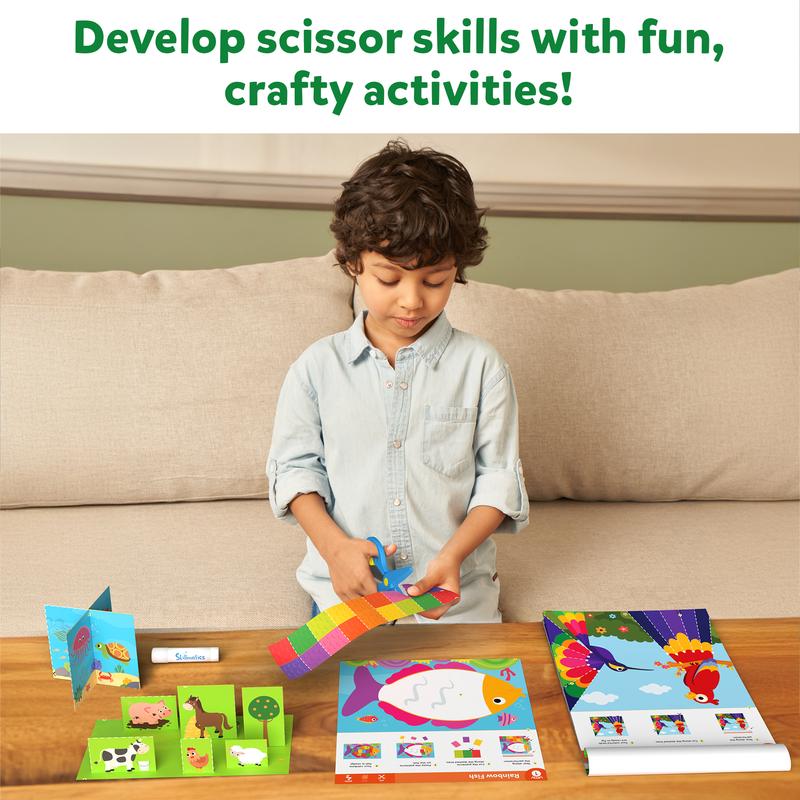 Art & Craft Activity, Practice Scissor Skills,  Girls & Boys Ages 3 to 7 paper crafts