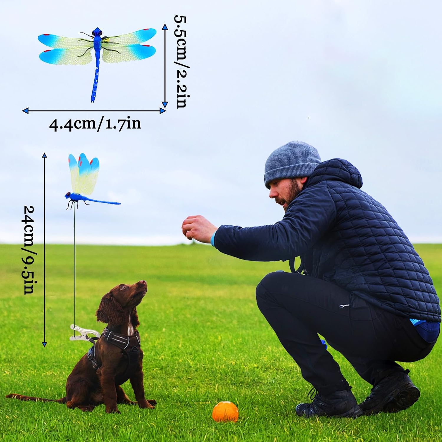 Outdoor Dragonfly Rod Clip,