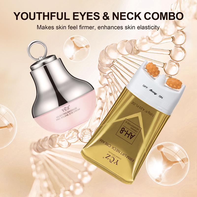 YCZ Neck-Eye Care Tightening & Revitalizing Set - Smooth of Fine Lines, Eye & Neck Treatment, Moisturizer for Enhanced Skin Health - Hydrating Gentle Skincare