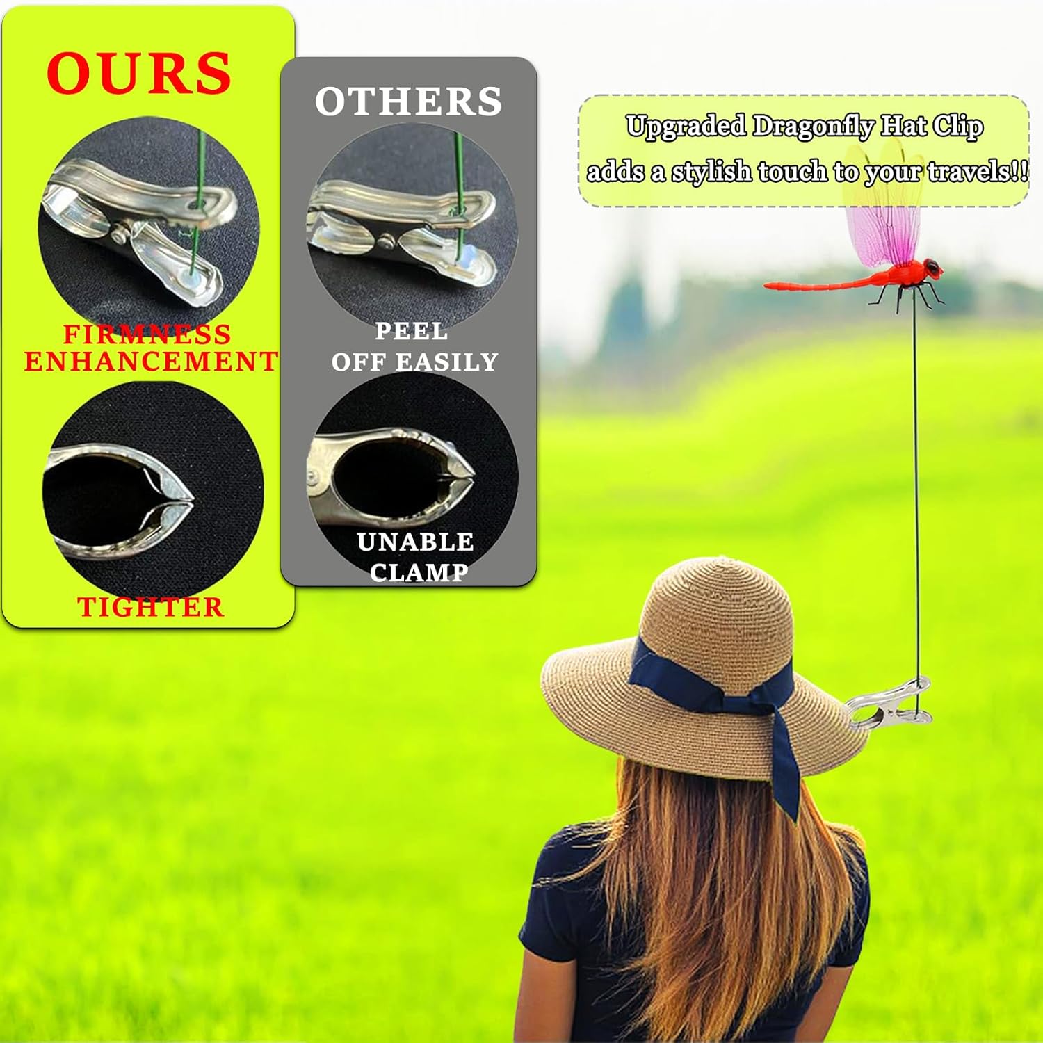 Outdoor Dragonfly Rod Clip,