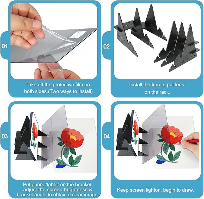 Optical drawing board,easy to track drawing tool Art Supplies
