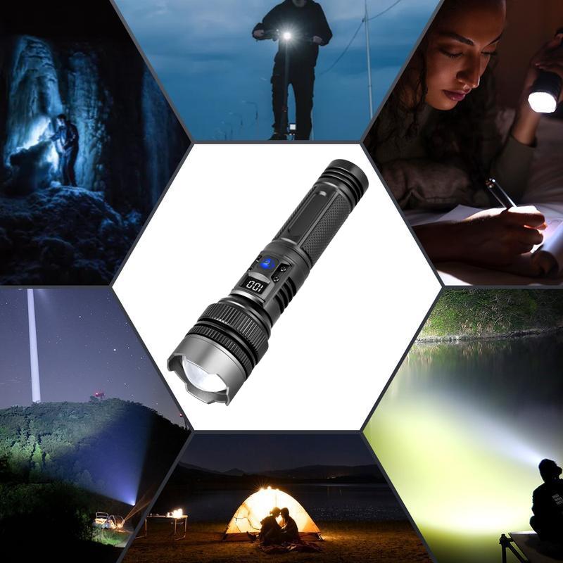 2-in-1 POWER BANK FLASHLIGHT | Super Bright, USB Rechargeable, Zoomable