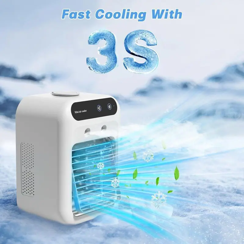Portable Air Conditioners, 3-In-1 Cooling Fan with 2-Speed Mist Fan,