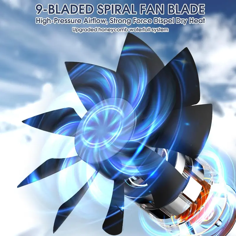 Portable Air Conditioners, 3-In-1 Cooling Fan with 2-Speed Mist Fan,