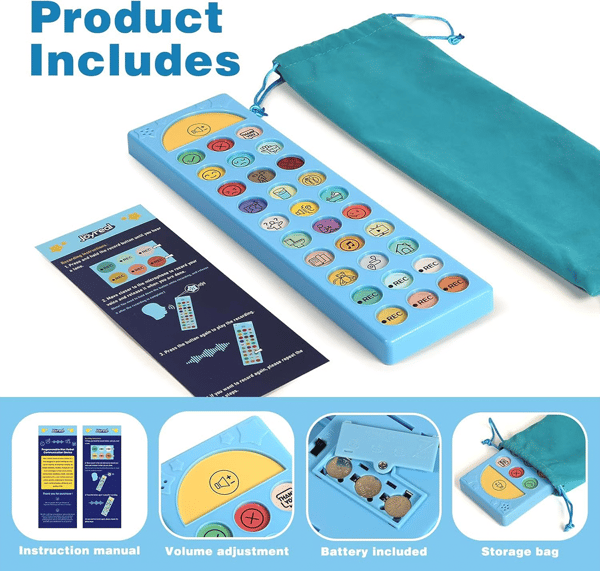 AAC Device for Autism,Non Verbal Communication Tools for Speech Therapy & Stroke Rehab