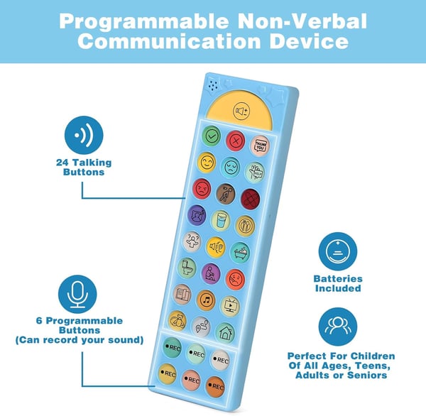 AAC Device for Autism,Non Verbal Communication Tools for Speech Therapy & Stroke Rehab