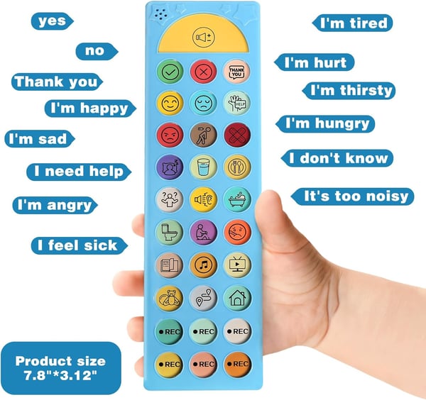 AAC Device for Autism,Non Verbal Communication Tools for Speech Therapy & Stroke Rehab