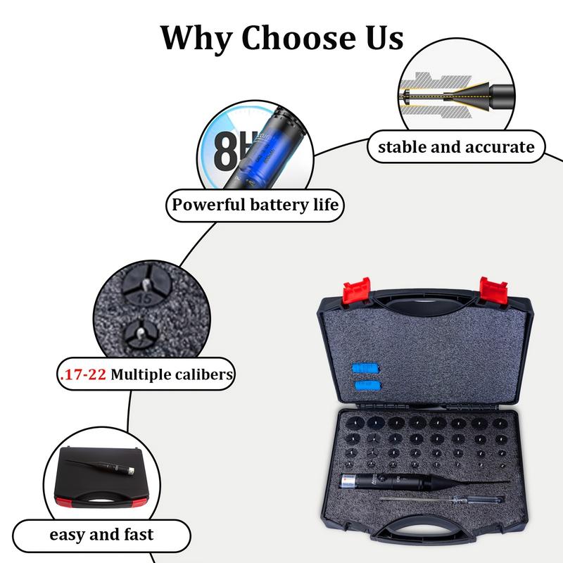 Professional Aperture Red/Green Aiming Kit ApertureAiming Suitable for 0.17 to 12GA Red with 32adapters