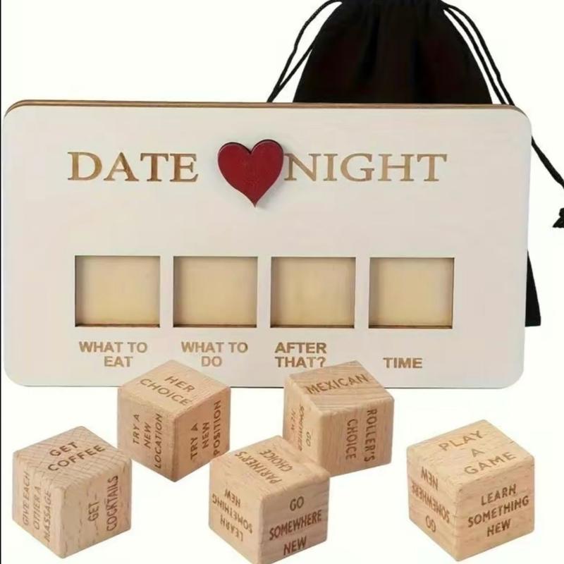 Wooden Date Night Decision Dice