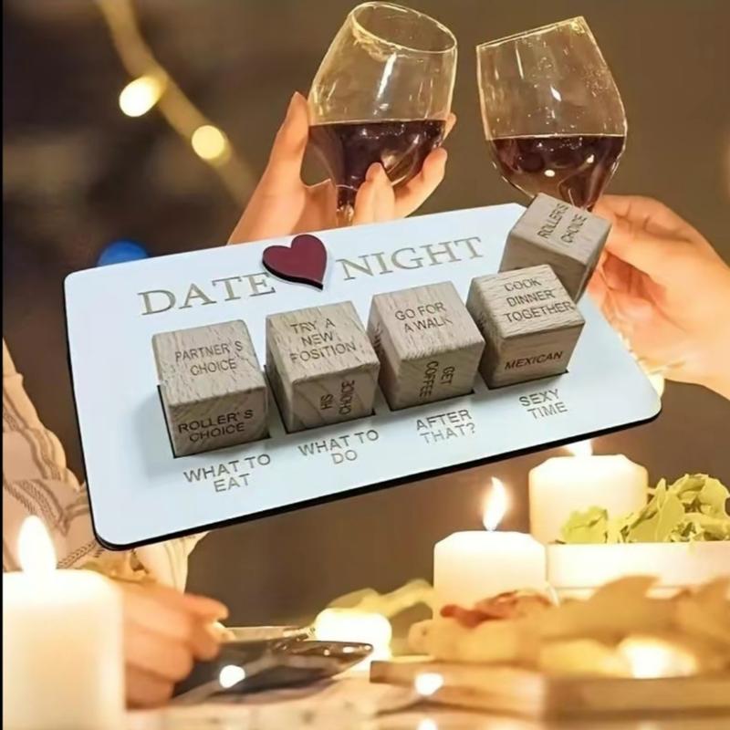 Wooden Date Night Decision Dice