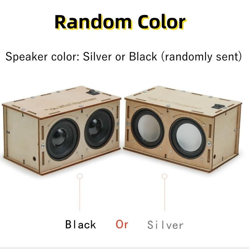 STEM Projects Kits - DIY Bluetooth Speaker Box Kit Electronic Sound Amplifier - Build Your Own Portable Wood Case Bluetooth Speaker Sound