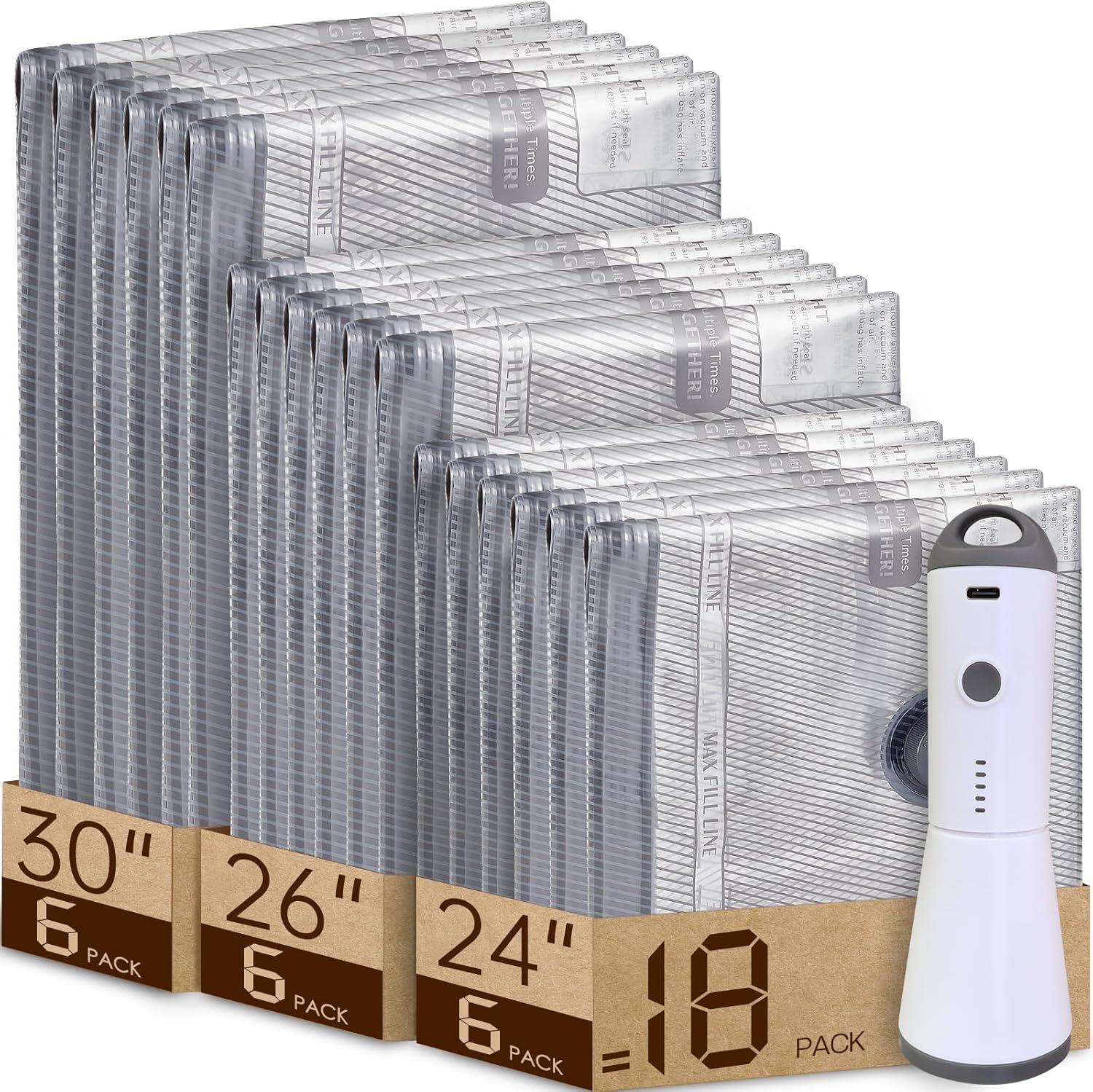 Vacbird X7 Cordless Travel Vacuum Bag Set