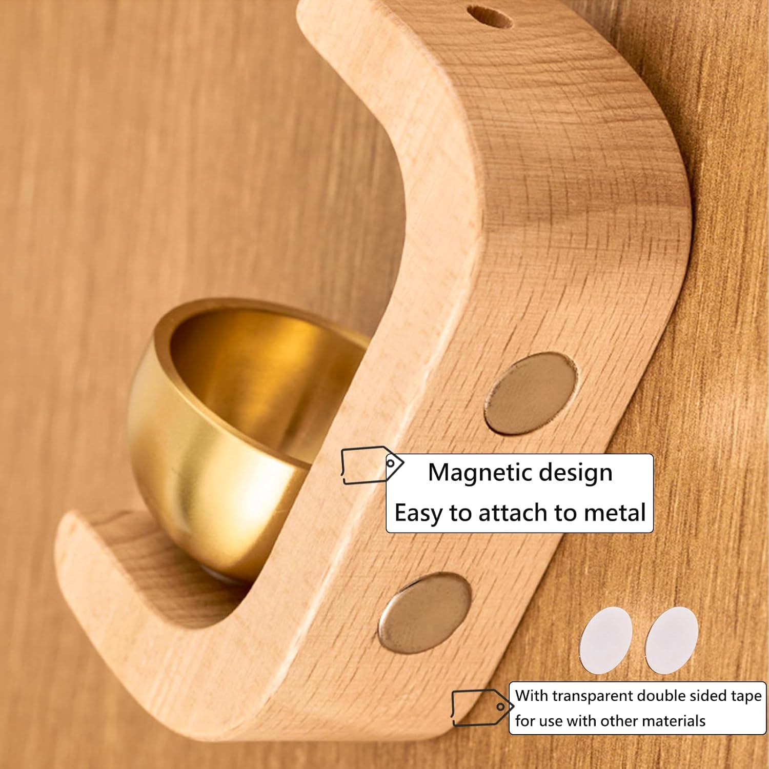 Suction Door Type Solid Wood Wind Chime,