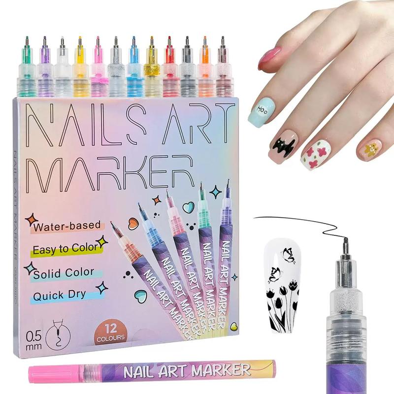 Cutics 12 Color Nail Doodle Pen