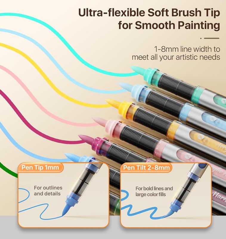 48/36 Colors Acrylic Paint Markers Set