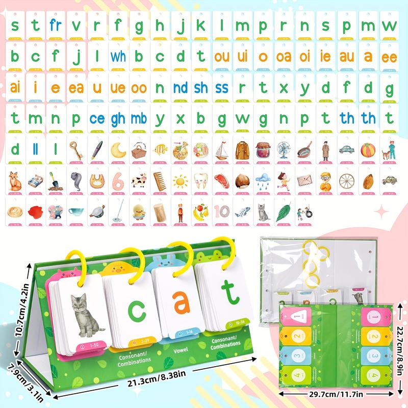 Random Detail Color&Shape Word Building Desktop Toy, Manipulative Spelling Toy,Educational Learning Card Durable for Special Education Speech Training