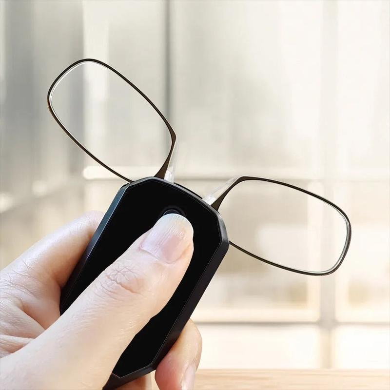 ThinOptics Reading Glasses and Black Keychain Case