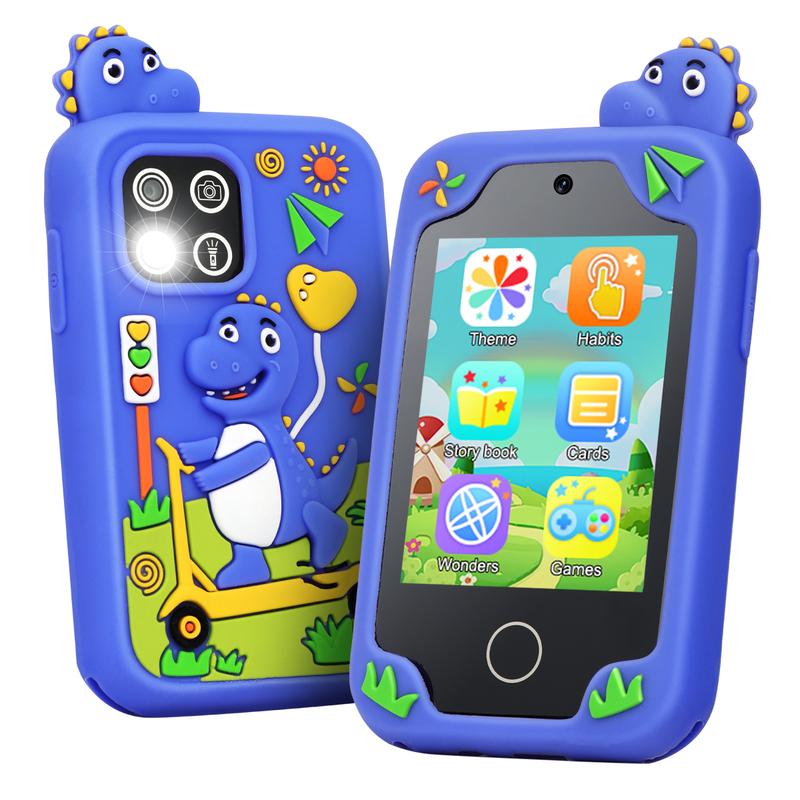 Kids Toy Smartphone, Touch Screen HD Dual Camera,Learning Educational Phone with 8GB SD Card,