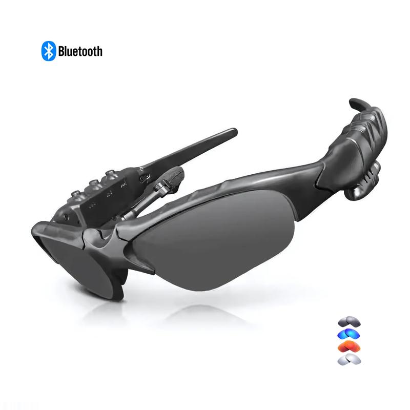 Smart Sport Sunglass – Bluetooth Audio, Foldable Flip-Up Lens, Mirror Coated, Adjustable Fit