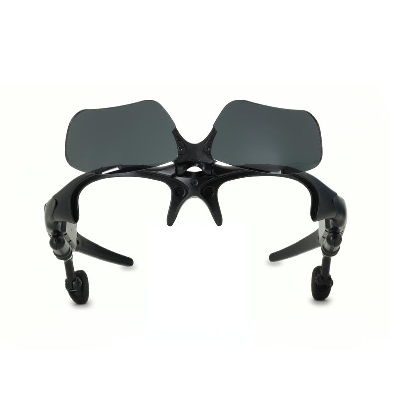 Smart Sport Sunglass – Bluetooth Audio, Foldable Flip-Up Lens, Mirror Coated, Adjustable Fit