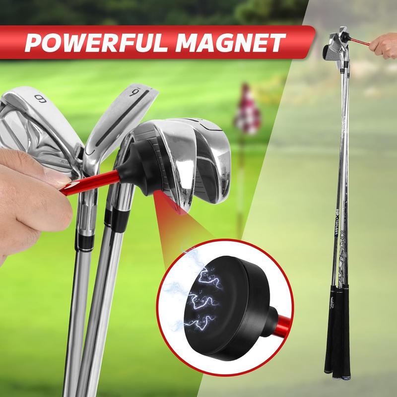Craftsman Golf Alignment Rods for Golf Swing Training Aid, Golf Alignment Stick with Strong Magnetic Base Practice Stick