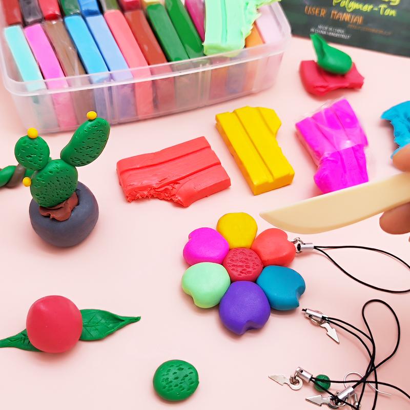 Artecho Polymer Clay, Modeling Kit with Clay Sculpting Tools and Accessories for DIY crafts, Jewelry Design, and Art Sculpture