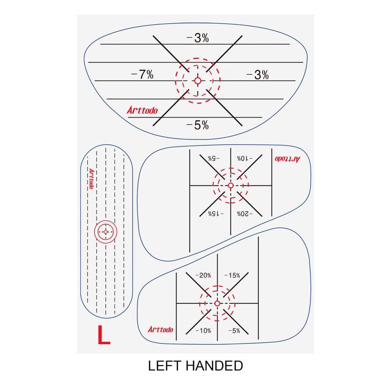 Arttodo Golf Impact Tape, Golf Impact Sticker, Golf Ball Tracker, Self-Teaching Sweet Spot and Consistency Analysis,