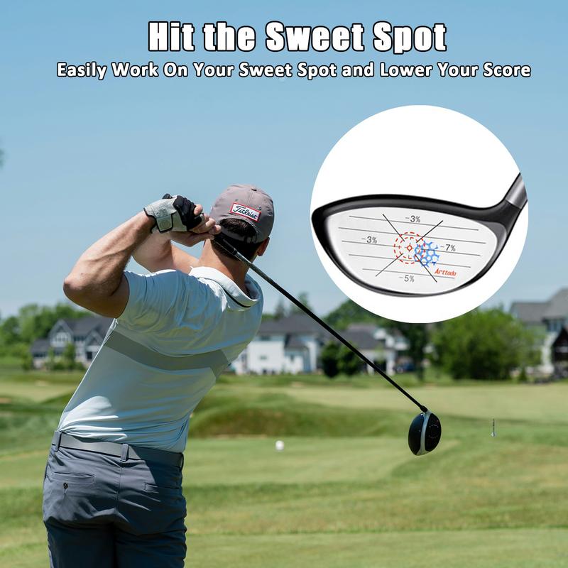 Arttodo Golf Impact Tape, Golf Impact Sticker, Golf Ball Tracker, Self-Teaching Sweet Spot and Consistency Analysis,