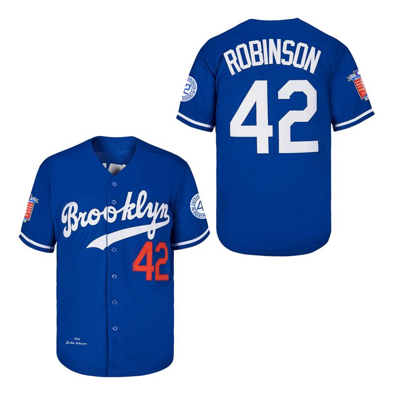 Men's 42 number baseball jersey Embroidery Robinson