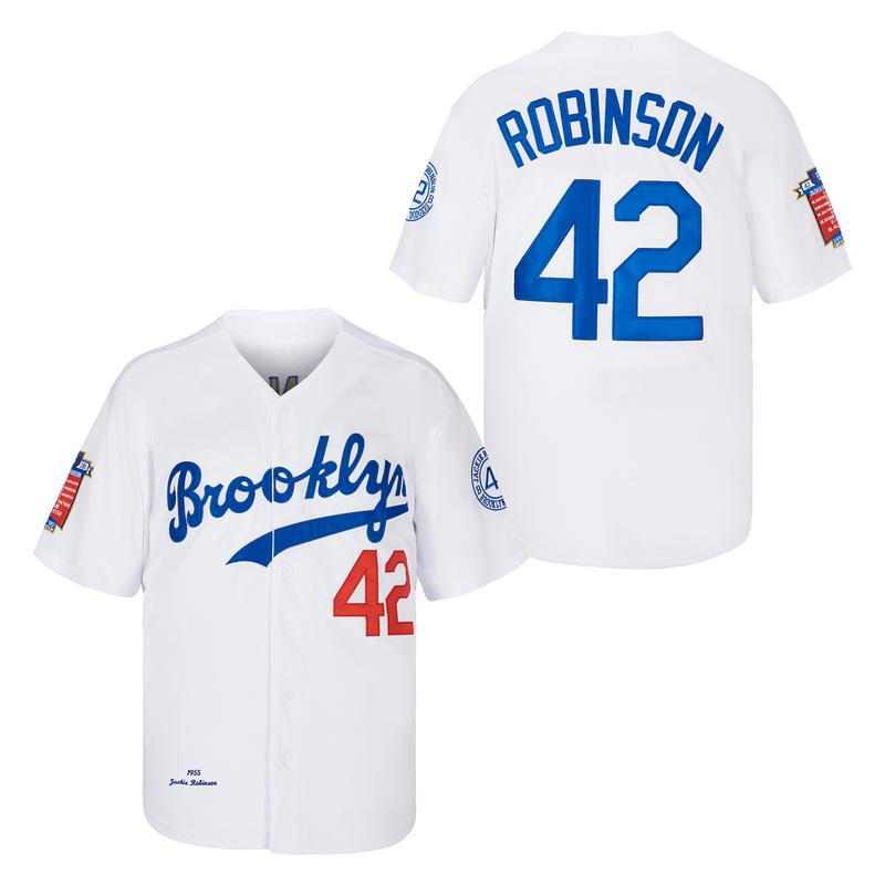 Men's 42 number baseball jersey Embroidery Robinson