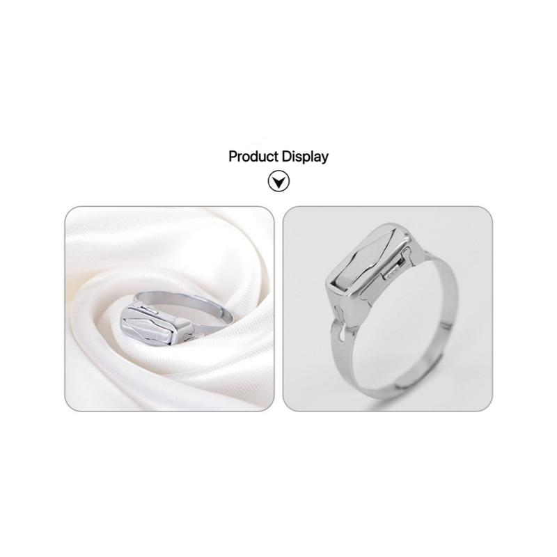 Foldable Fidget Ring,Adjustable, Multi-Functional Minimal Design for Stress Relief, Focus & the Perfect Gift for Friends