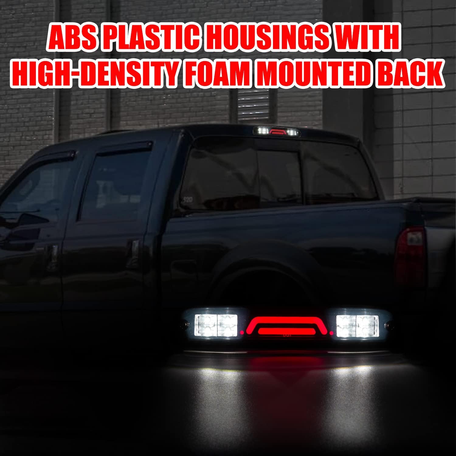 Fit For 99-16 Ford F250 F350 Super Duty Cargo LED Third 3rd Brake Light Clear