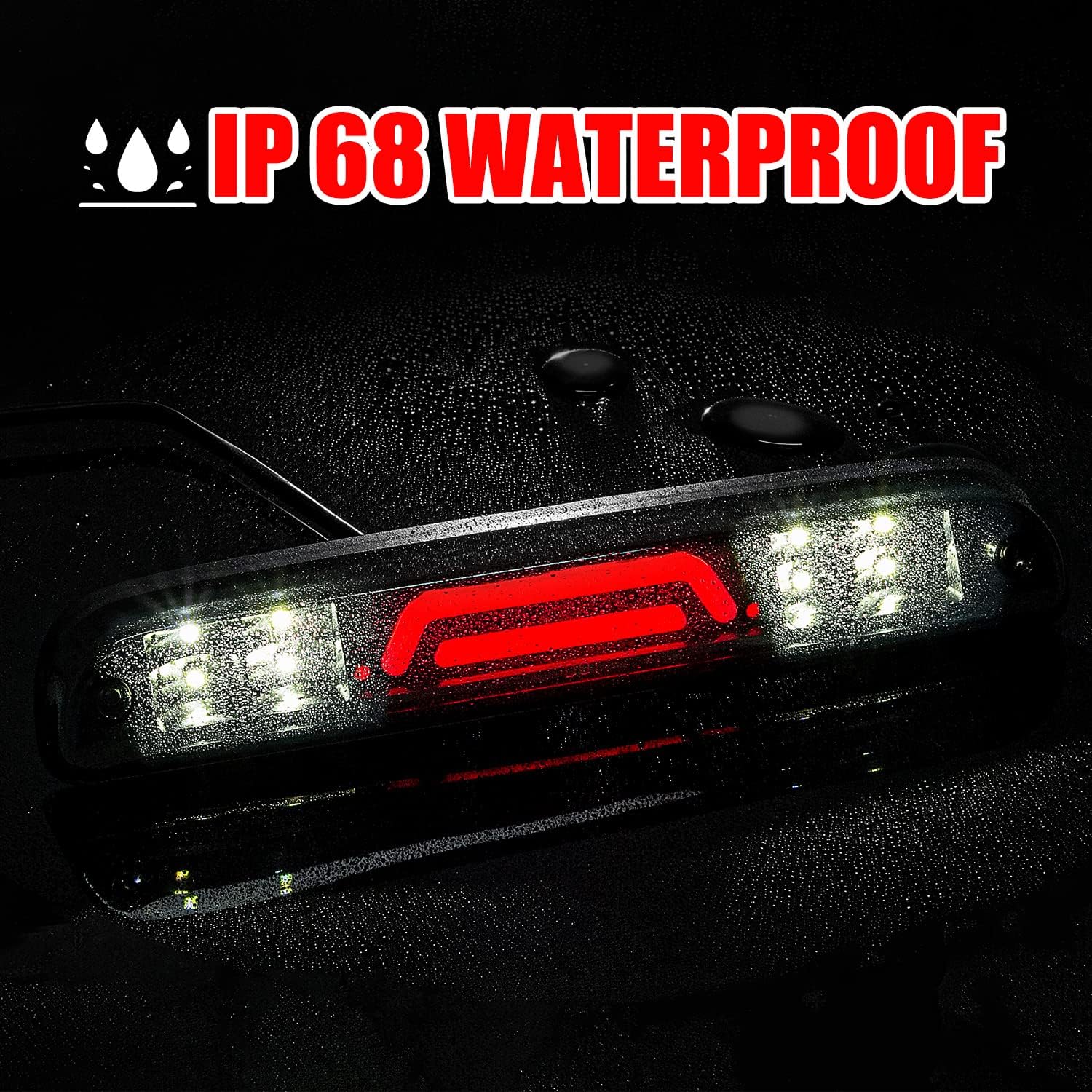 Fit For 99-16 Ford F250 F350 Super Duty Cargo LED Third 3rd Brake Light Clear